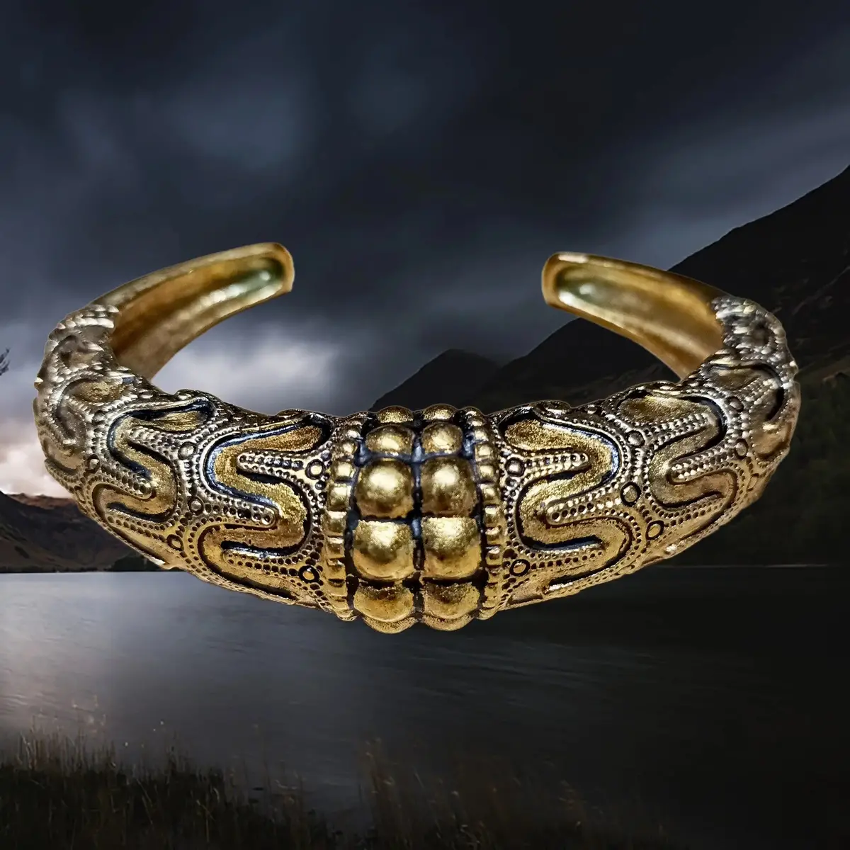 Bronze Replica Viking Bracelet / Arm Ring From Orupgard 1