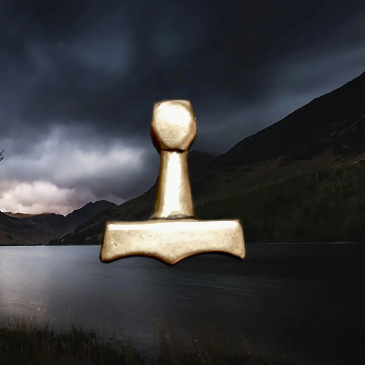 Viking Age Replica - Bronze Thor's Hammer Pendant From Sejero 1
