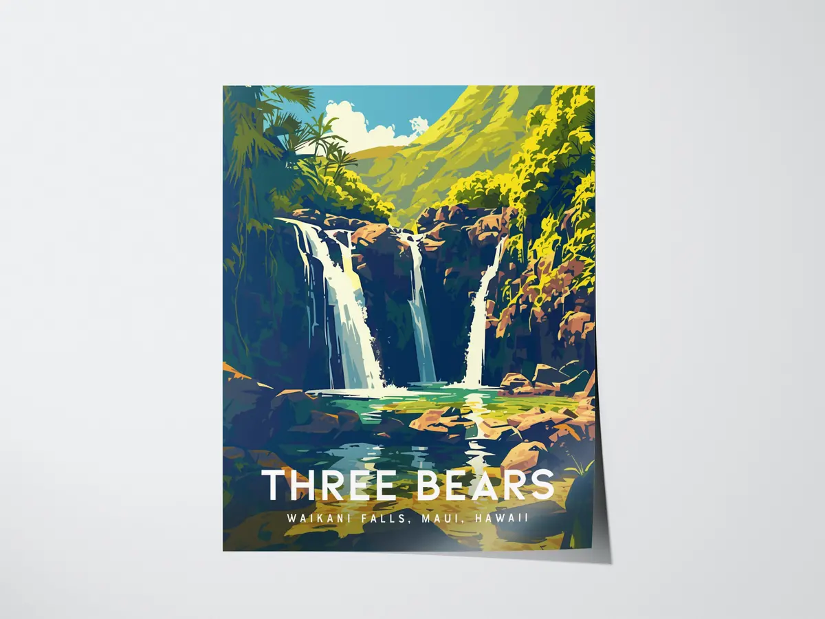Three Bears Falls, Upper Waikani, Maui, Hawaii 5