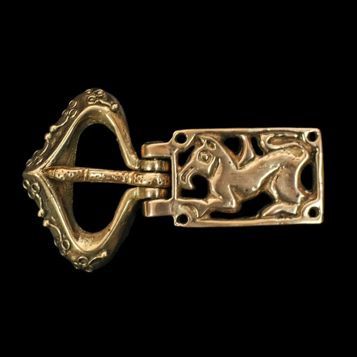 Large Bronze Hiberno-Norse Buckle And Plate Combo 2