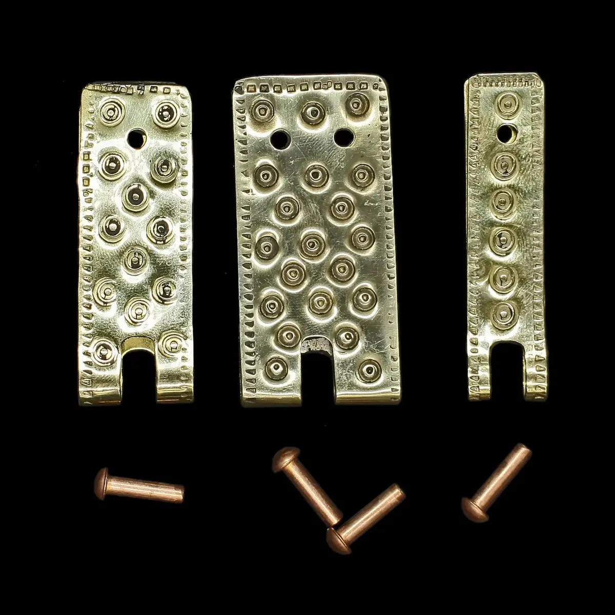 Embossed Brass Buckle Plate 1