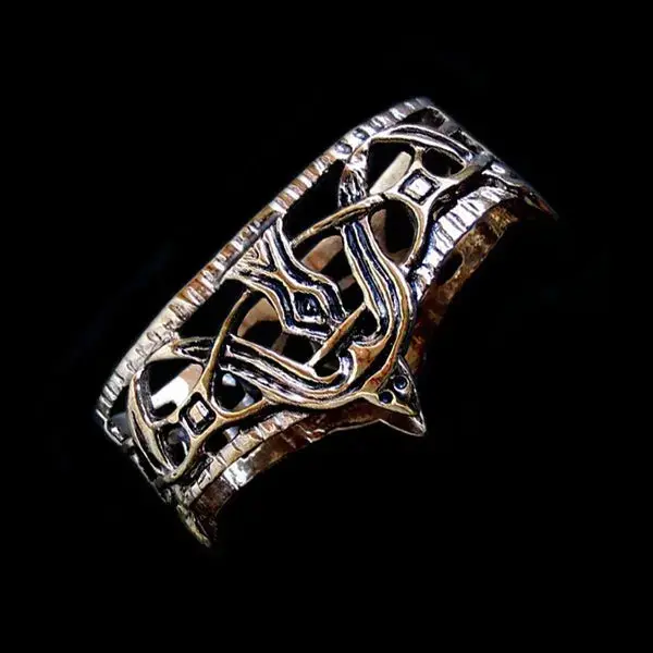 Bronze Replica Raven Scabbard Mouth 1