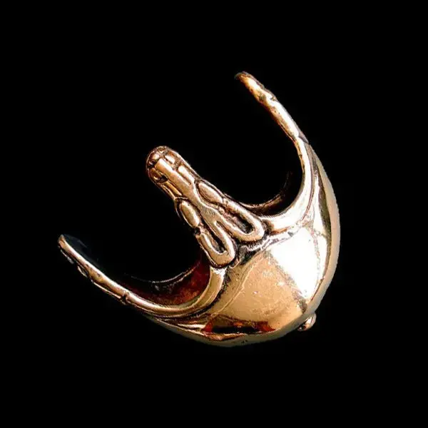 Round Bronze Replica Saxon Scabbard Chape 1