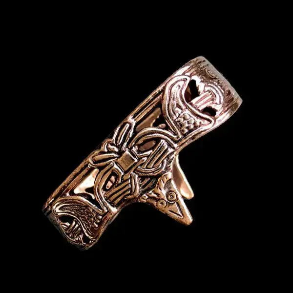 Bronze Replica Viking Scabbard Mouth From Skåne 1