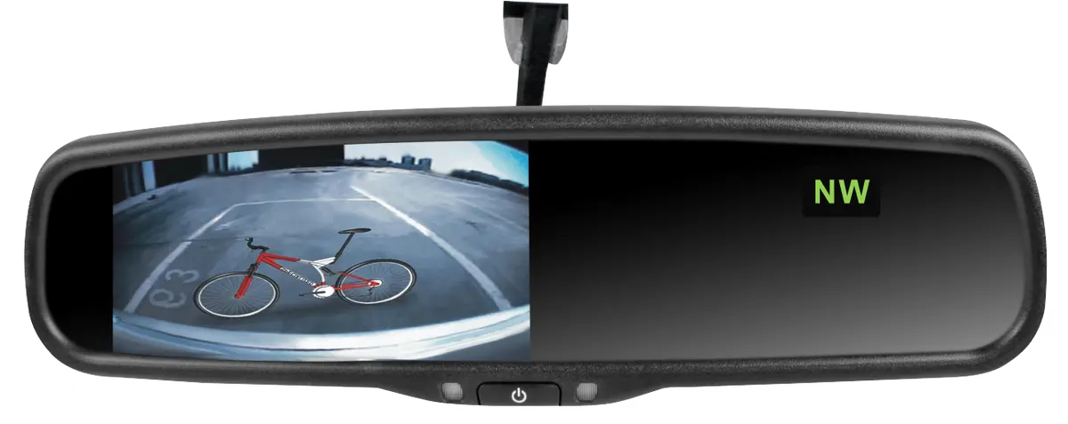 Rydeen Mv433t 4.3" Oe Grade Rearview Mirror Monitor W/ Temp. And Compass 1