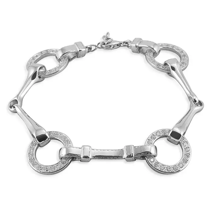 Kelly Herd Bracelet Snaffle Bit - Sterling Silver 1