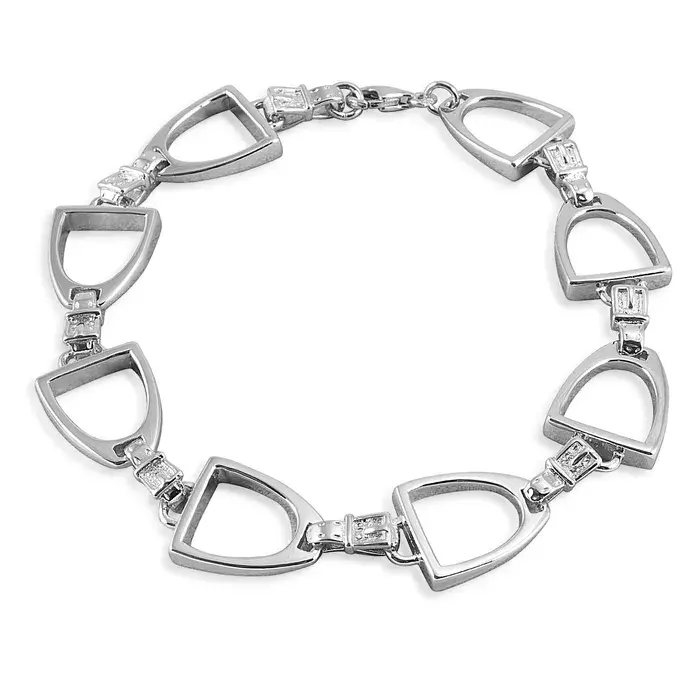 Kelly Herd Bracelet Large English Stirrup - Sterling Silver 1