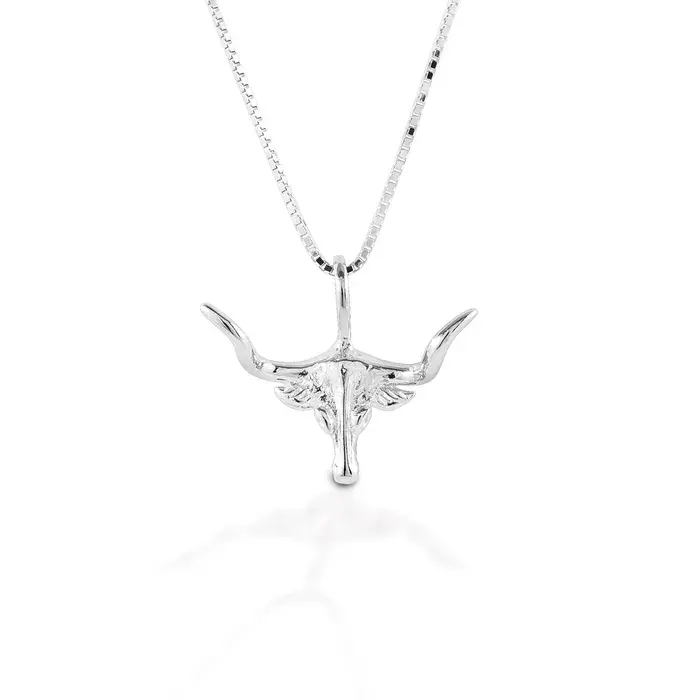 Kelly Herd Necklace Small Longhorn - Sterling Silver 1