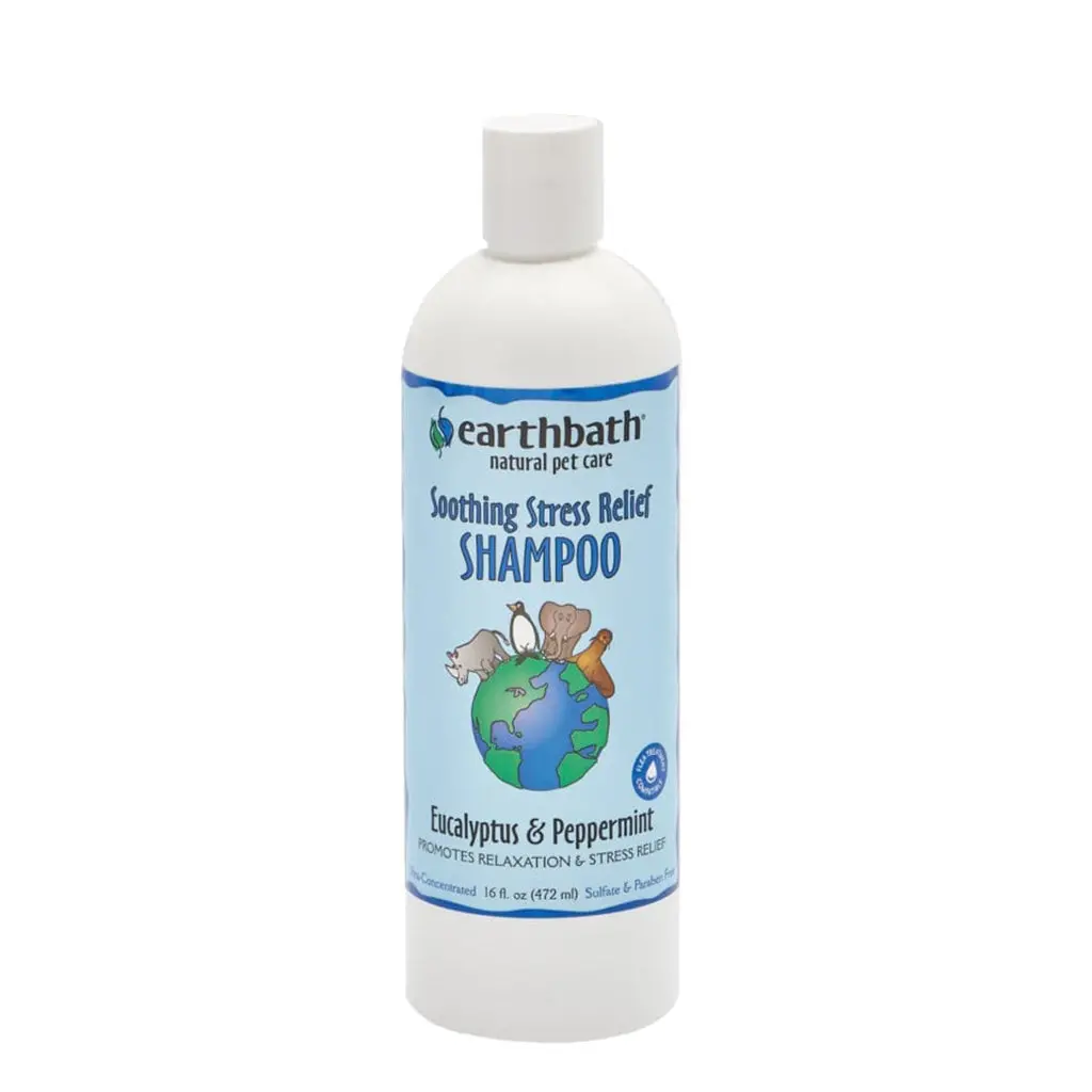 Dog Shampoo Earthbath Eucalyptus & Peppermint 472Ml - Soothing Stress Relief 2