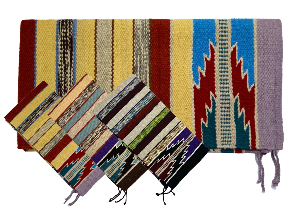 Ezy Ride Wool Multi Weave Blanket 32" X 64" Assorted Colours 1
