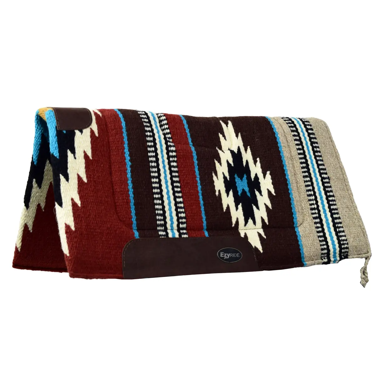 Ezy Ride Wool Diamond Weave Sandwich Pad 32" X 32" Assorted Colours 2