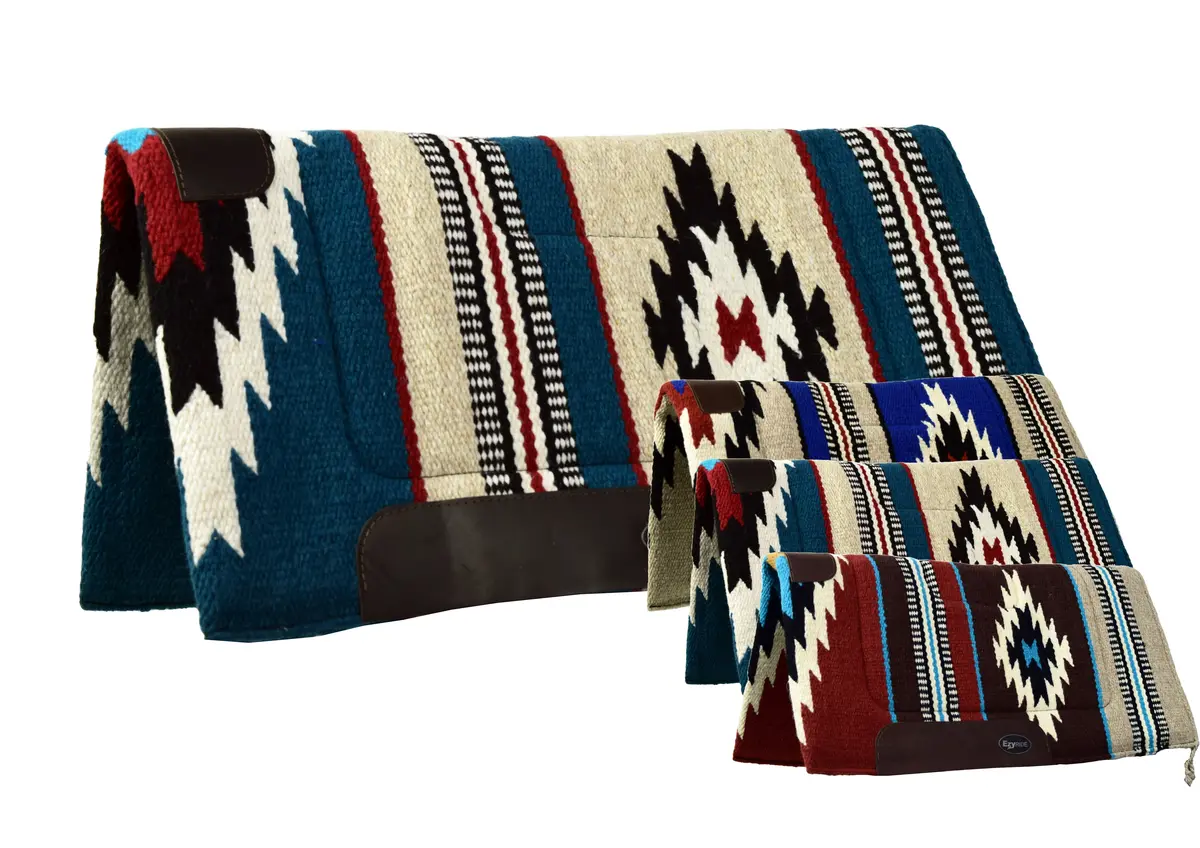 Ezy Ride Wool Diamond Weave Sandwich Pad 32" X 32" Assorted Colours 1