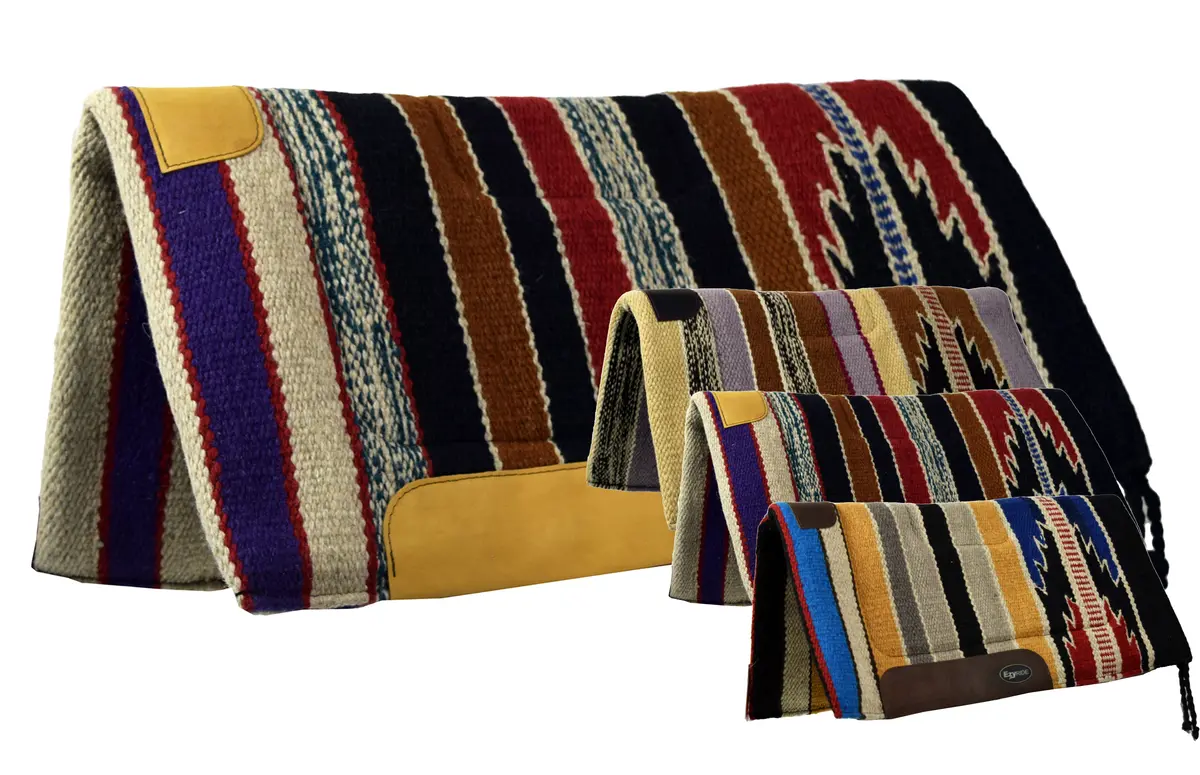 Ezy Ride Wool Multi Weave Sandwich Pad 32" X 32" Assorted Colours 1