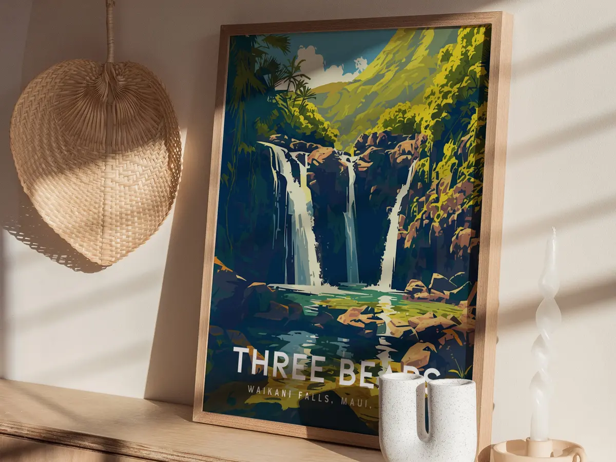 Three Bears Falls, Upper Waikani, Maui, Hawaii 7