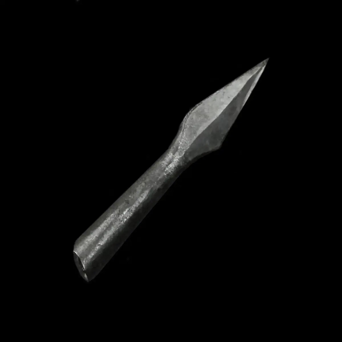 Hand-Forged Iron Arrowhead With Socket 2