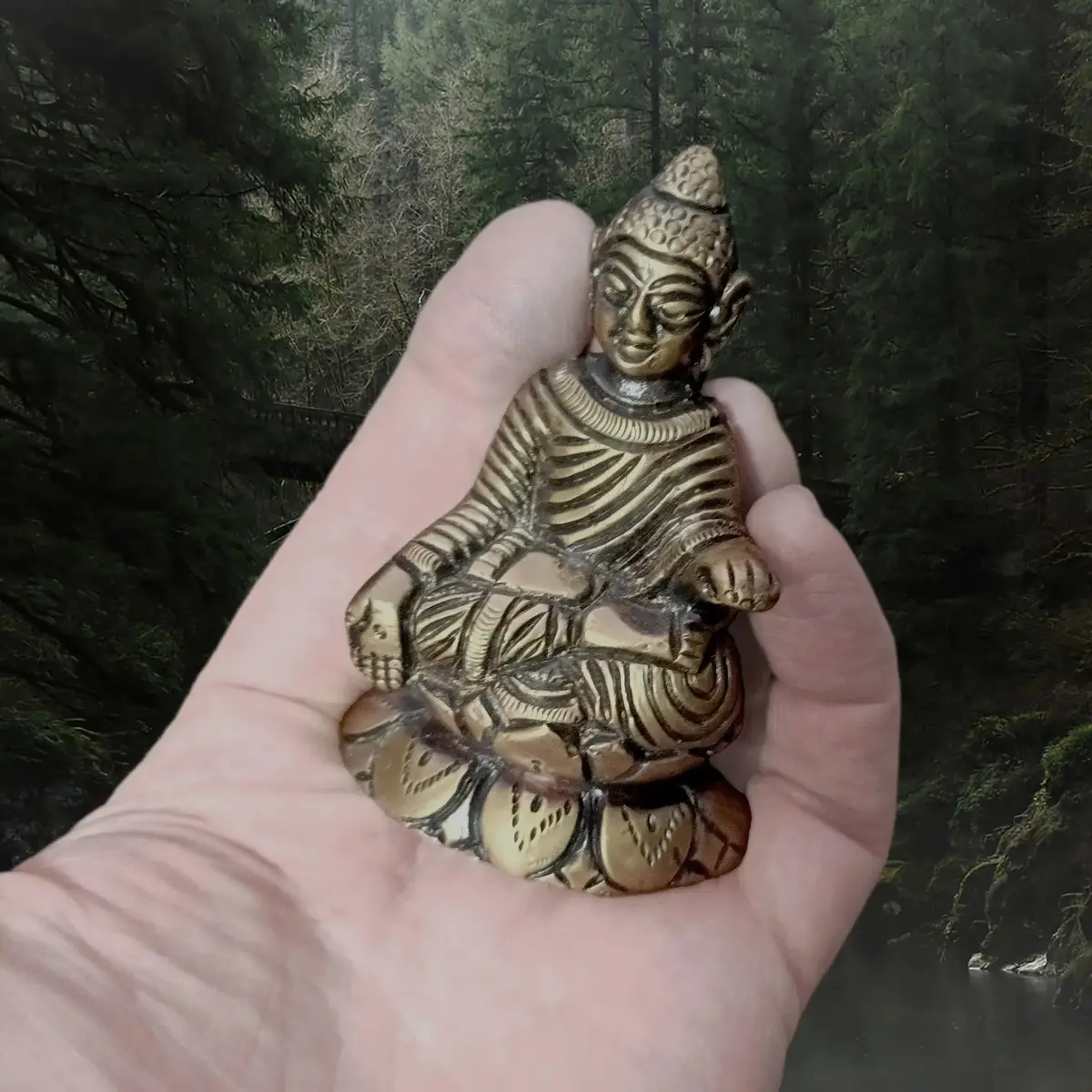 Viking Age Bronze Buddha Statuette Replica From Helgö 2