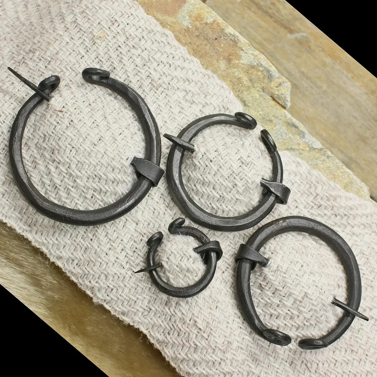 Plain Iron Penannular Brooch / Cloak Pin 1
