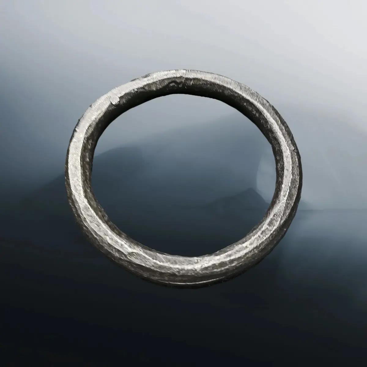 Hand-Forged Large Iron O Ring 1