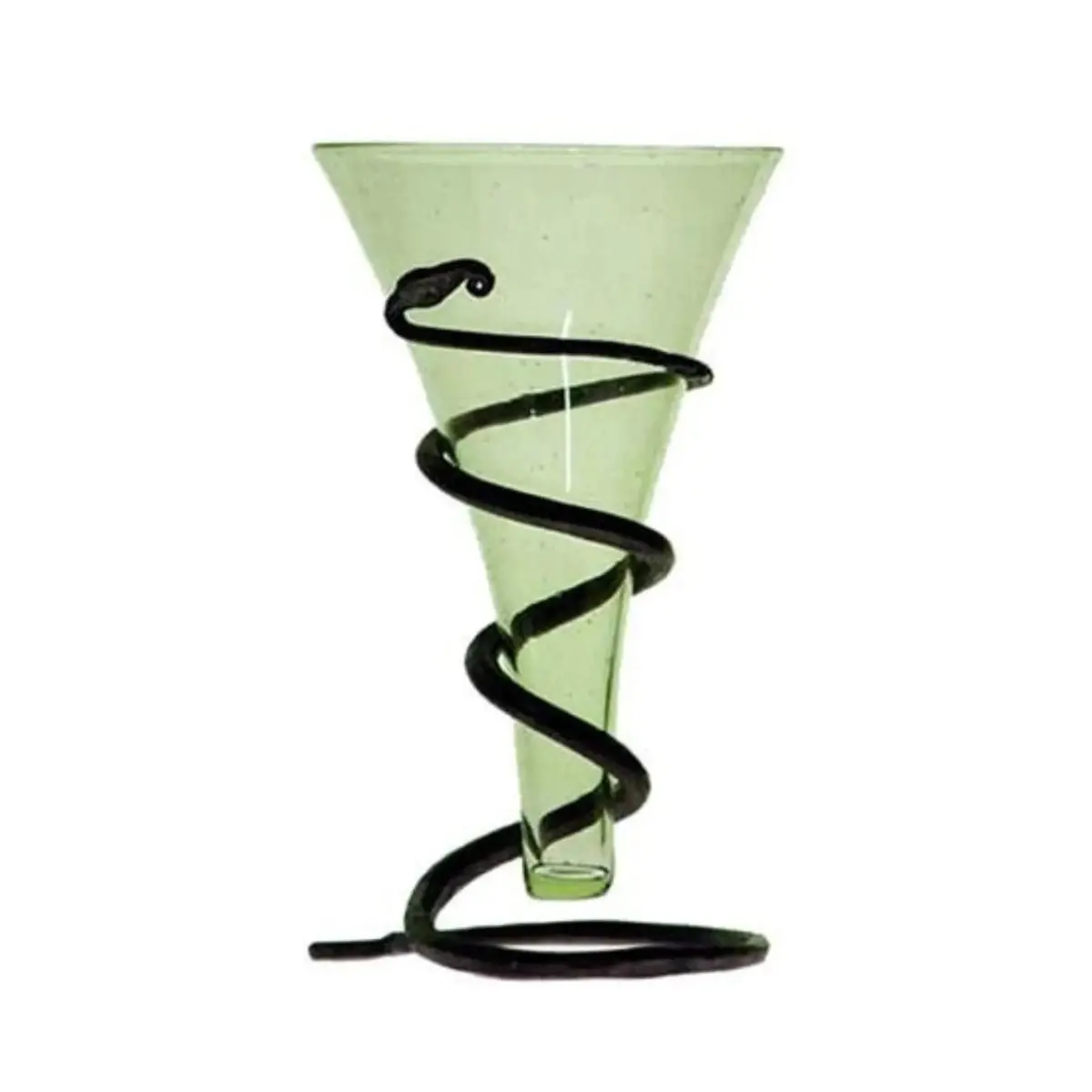 Glass Viking Cone Beaker With Iron Stand 1