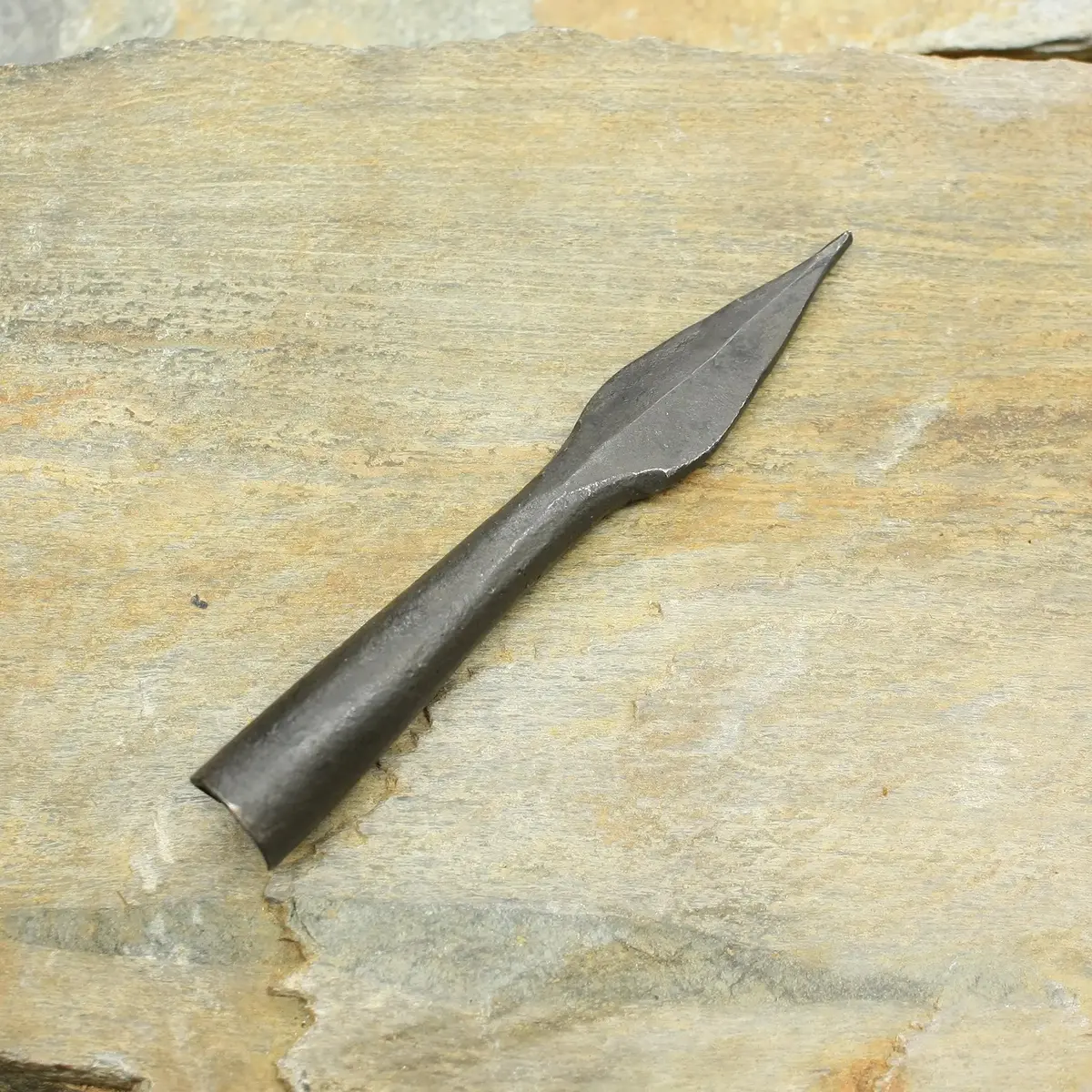 Hand-Forged Iron Arrowhead With Socket 1