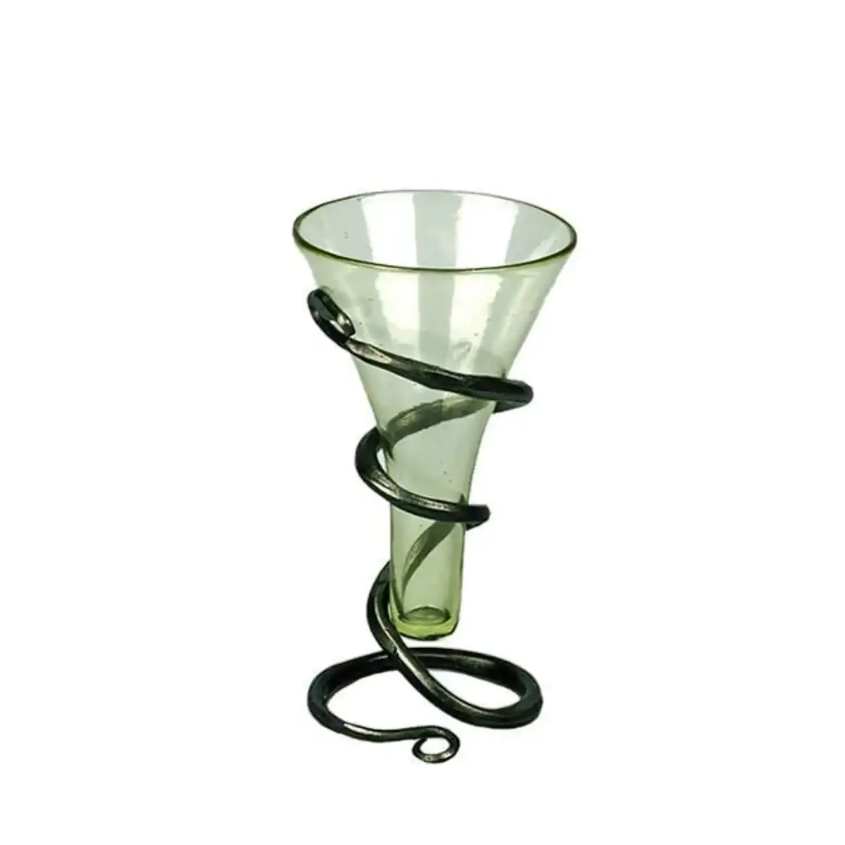 Cone Viking Mead Glass With Iron Stand 1