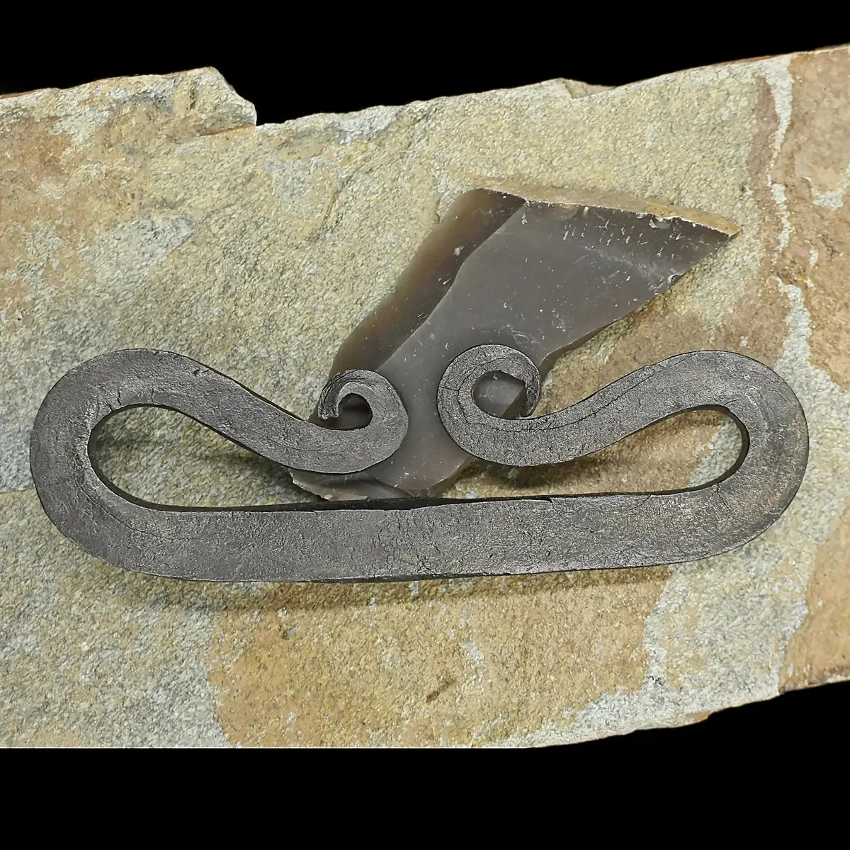 Large Viking Fire Steel / Steel Striker With Flint 1