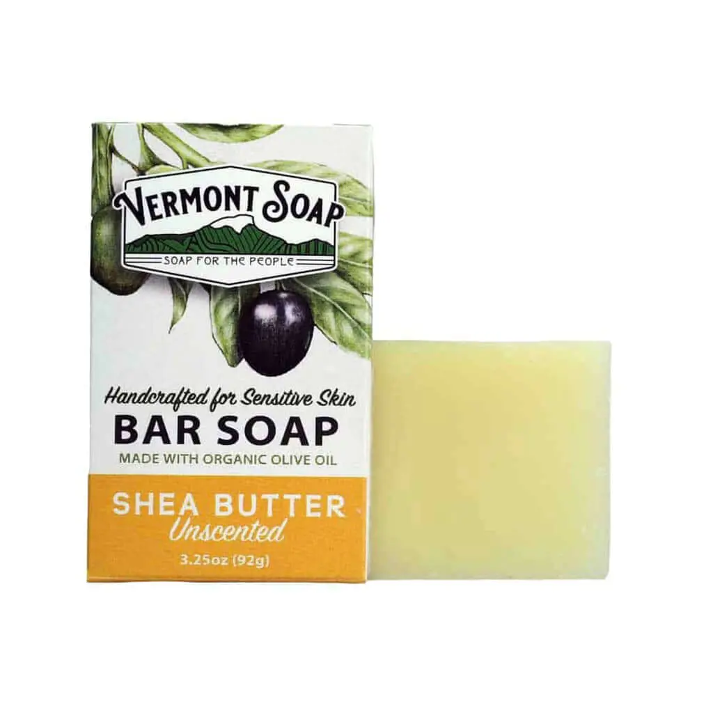 Shea Butter Handmade Bar Soap - Vermont Soap 92G 2