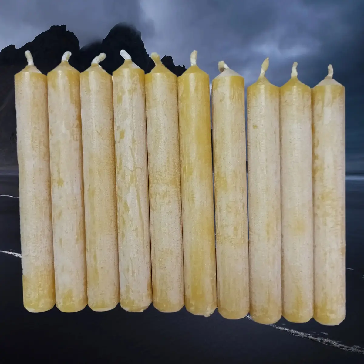 Small Handmade 100% Natural Beeswax Candle 3