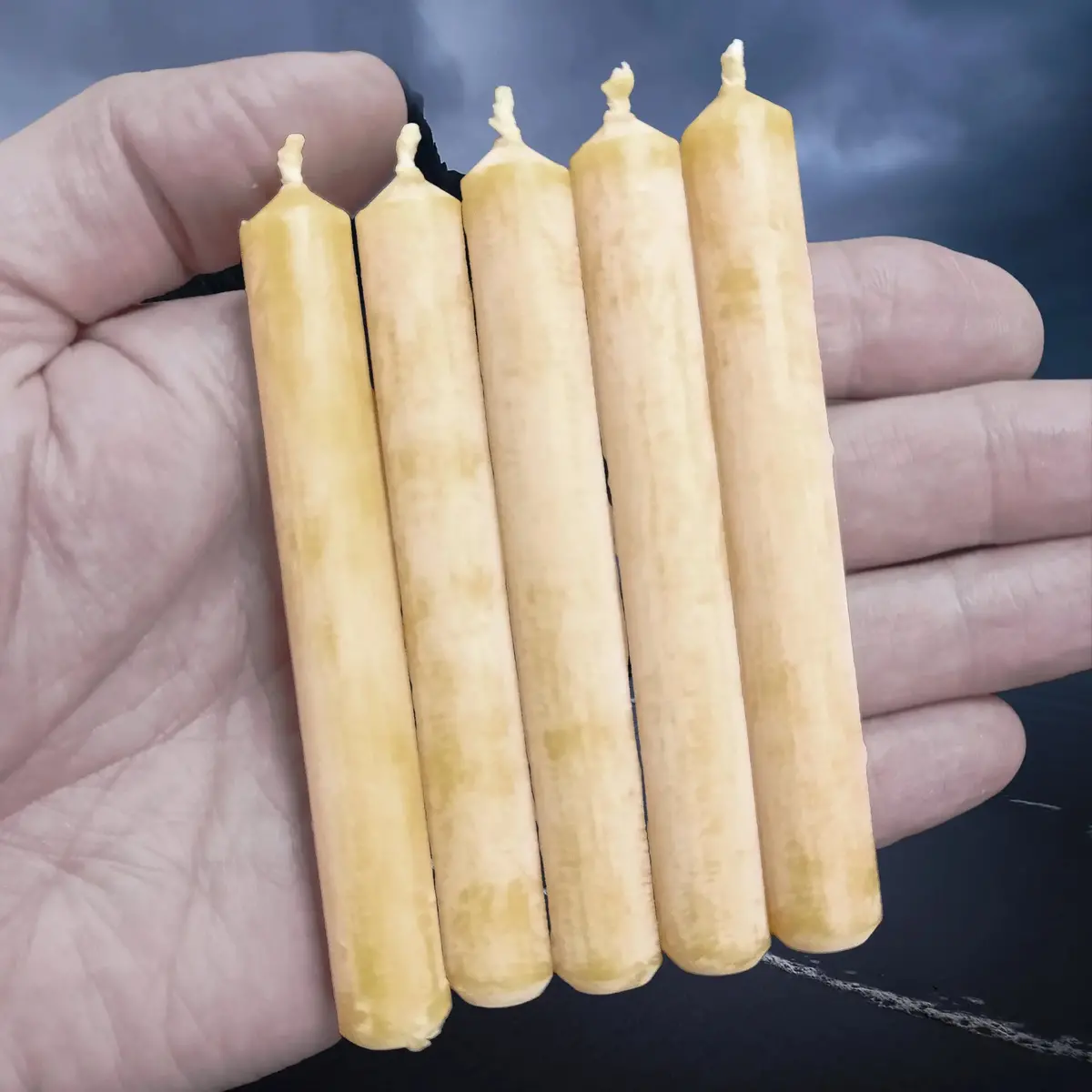 Small Handmade 100% Natural Beeswax Candle 3
