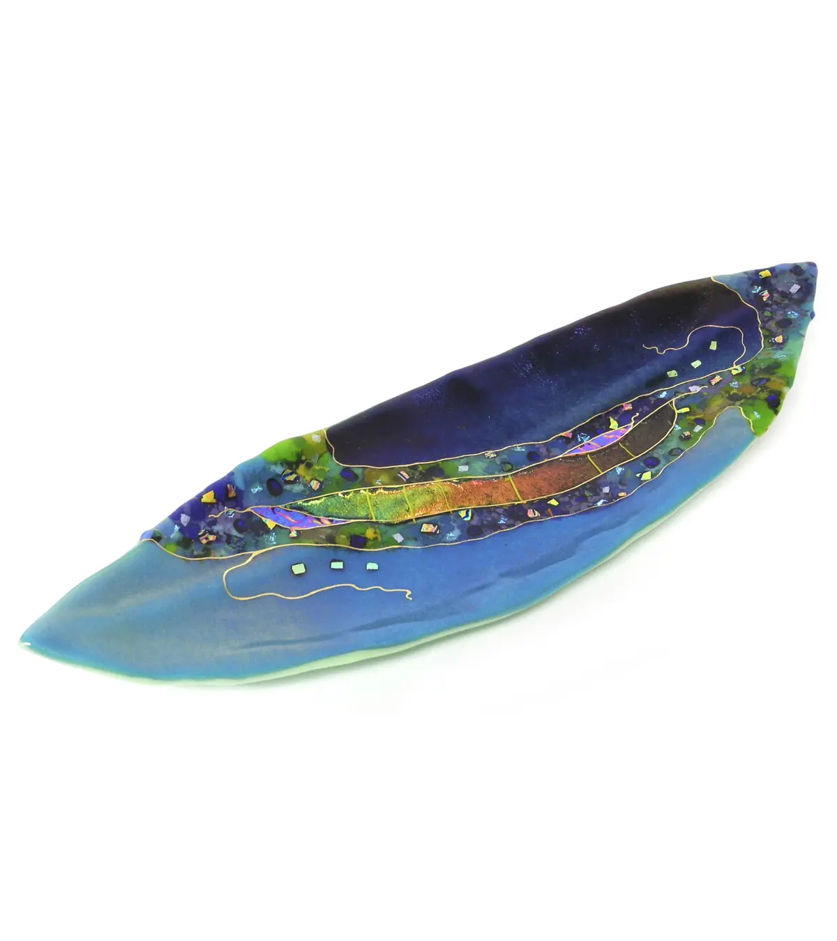 Small Boat Leaf - Turquoise 1