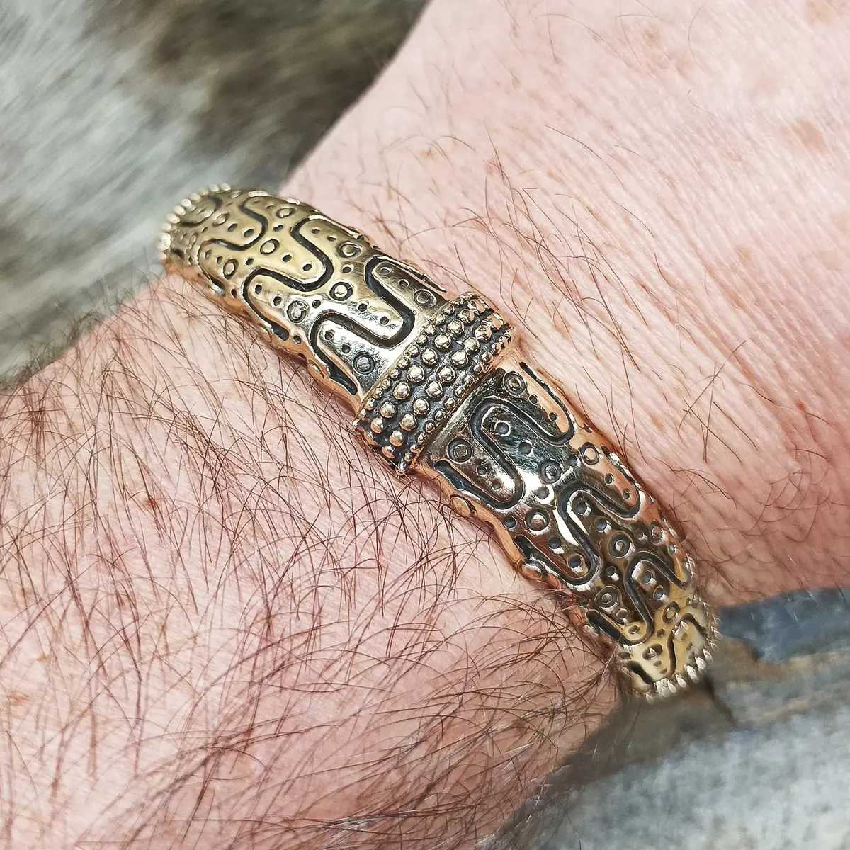 Danish Viking Bronze Bracelet From Falster 1