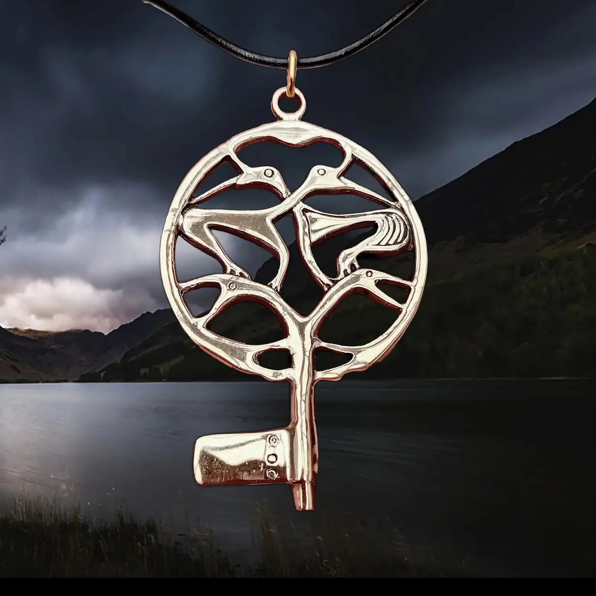 Bronze Large Round Viking Key Pendant From Uppakra 1