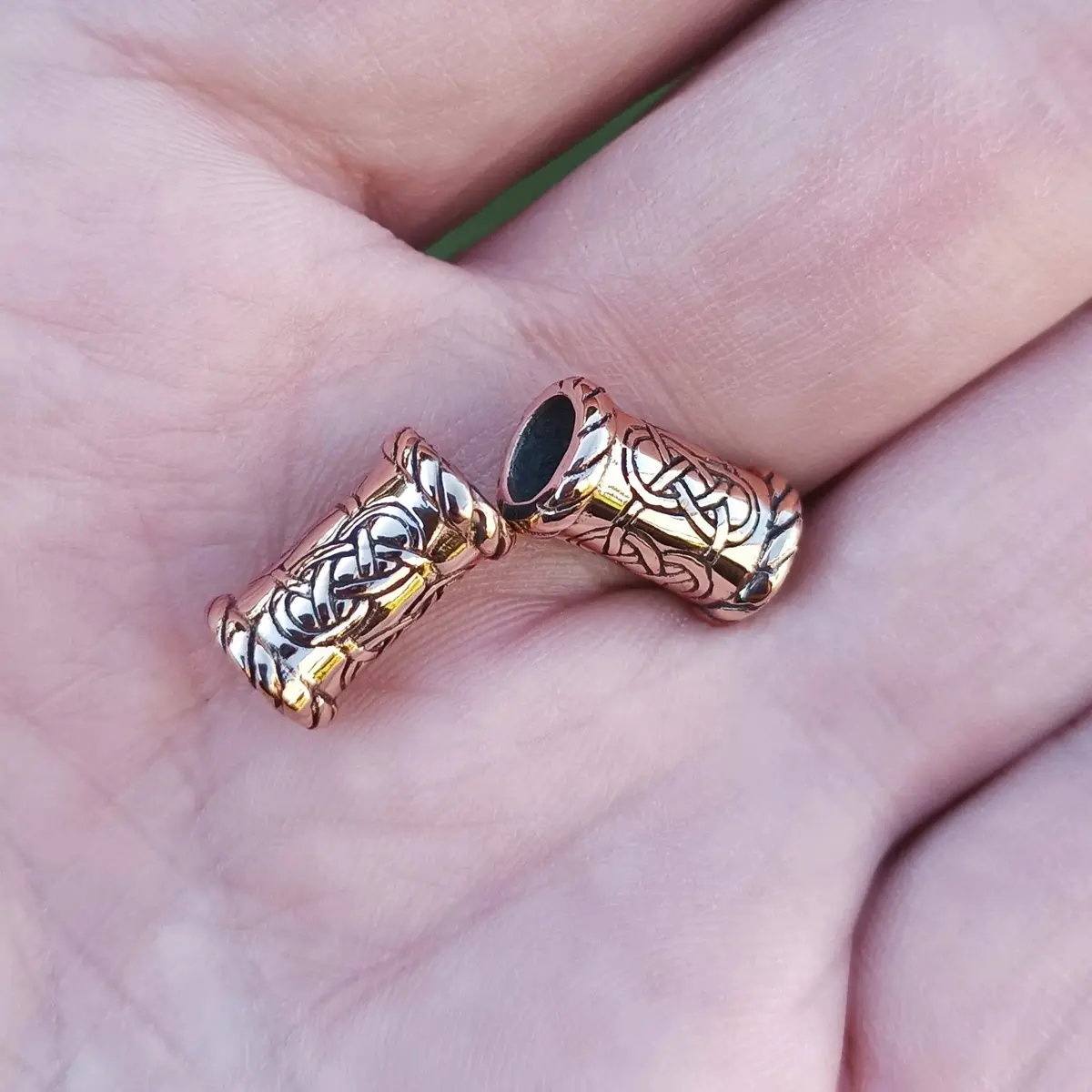 Small Knotwork Viking Beard Ring 1