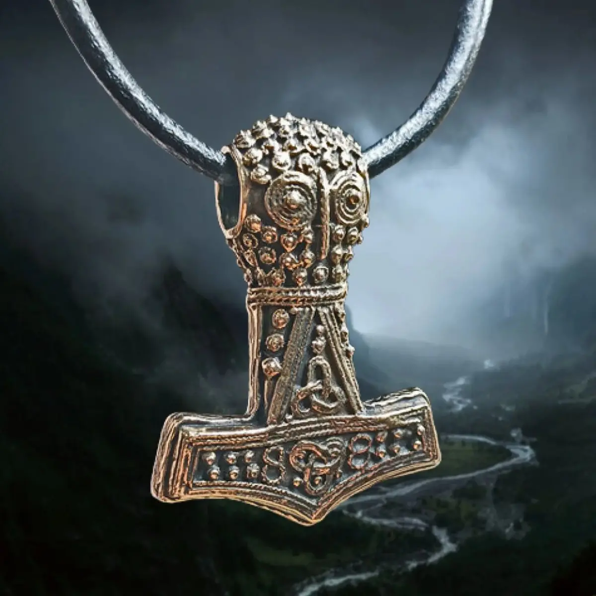 Bronze Replica Thors Hammer Pendant From Öland 1