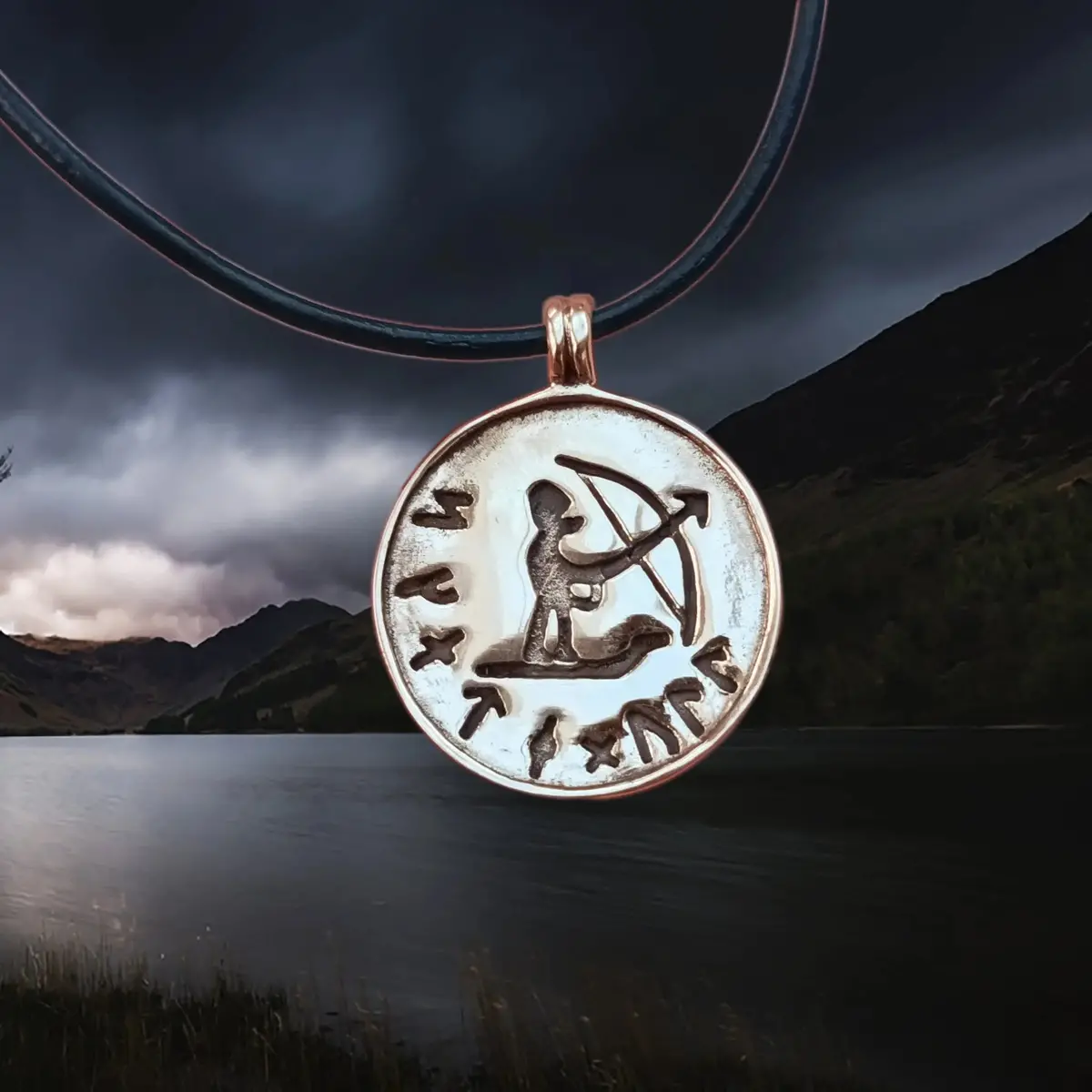 Bronze Skadi Ull Viking Pendant 1