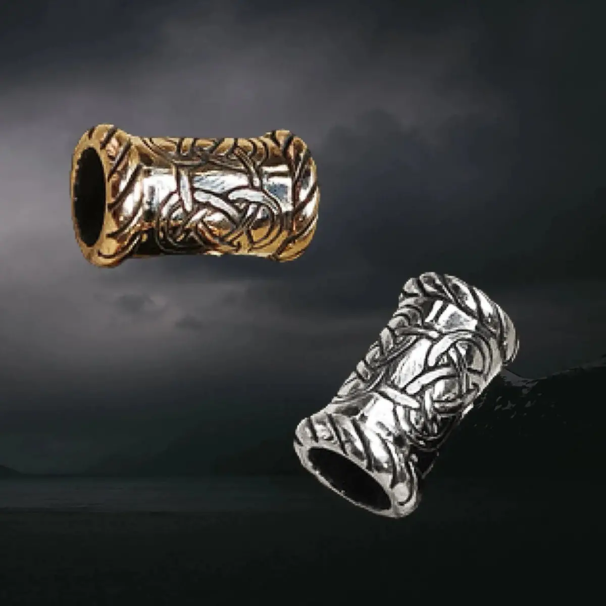 Medium Knotwork Viking Beard Ring 1