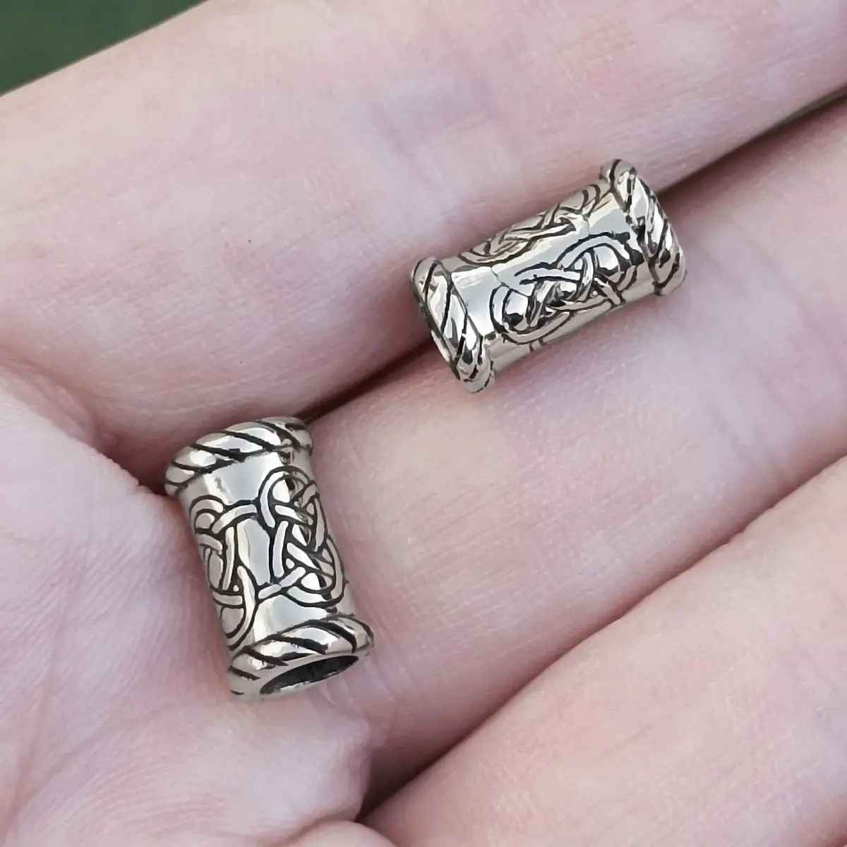 Small Knotwork Viking Beard Ring 2