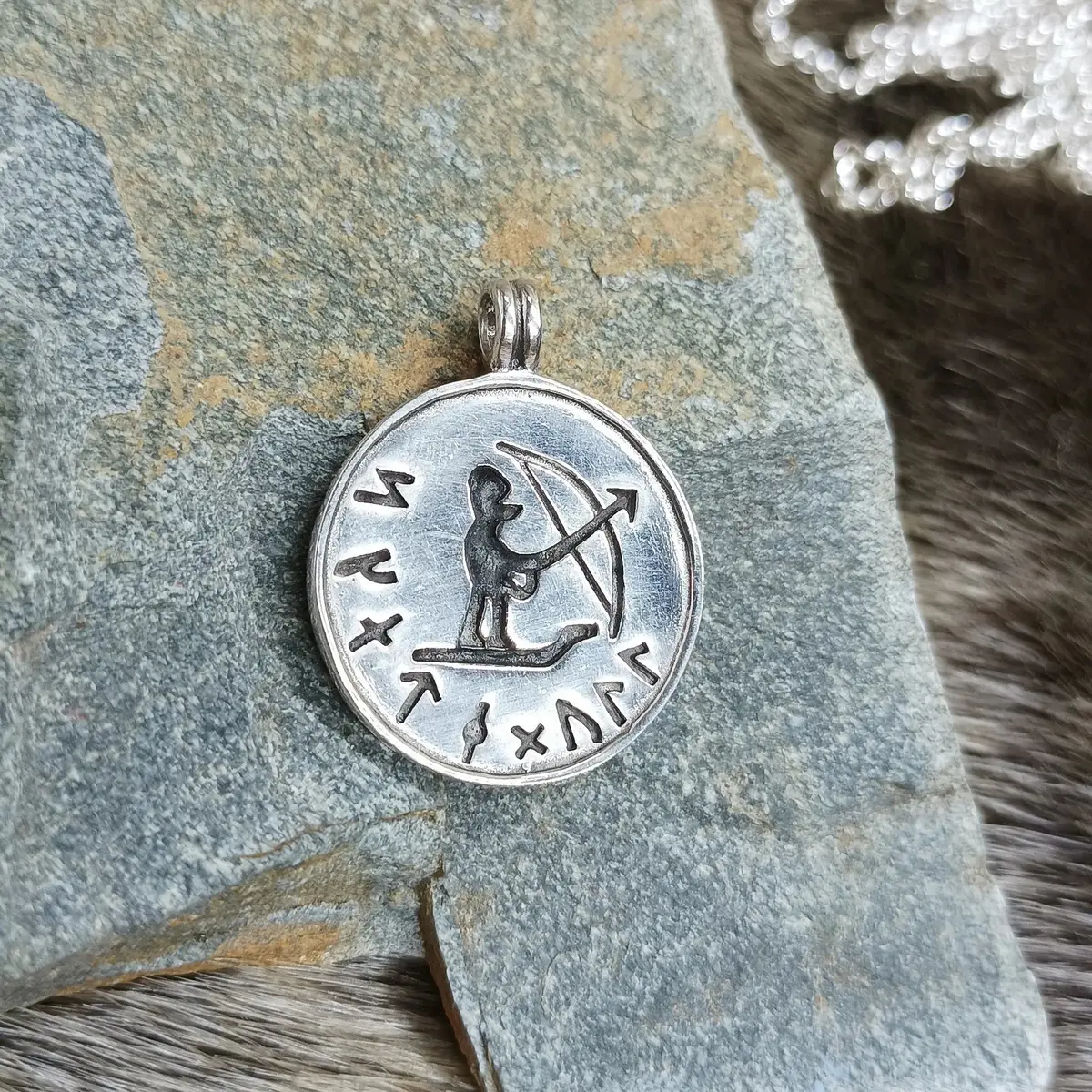Silver Skadi Ull Viking Pendant 1