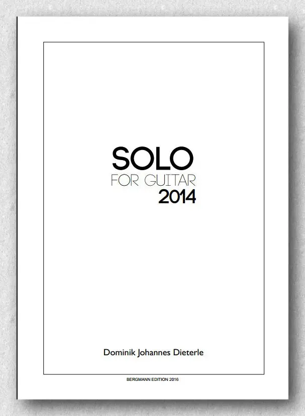 Dieterle, Solo For Guitar 1