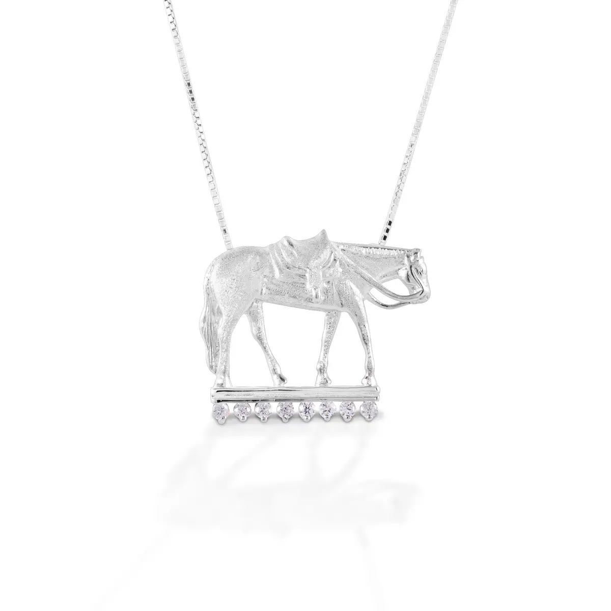 Kelly Herd Necklace Large Western Pleasure Horse - Sterling Silver 1