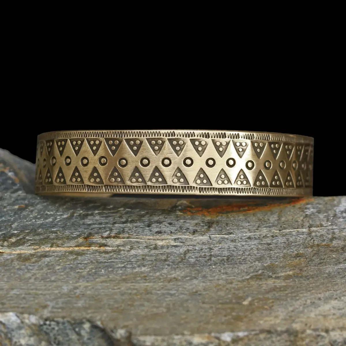 Embossed Brass Viking Bracelet From Birka 1