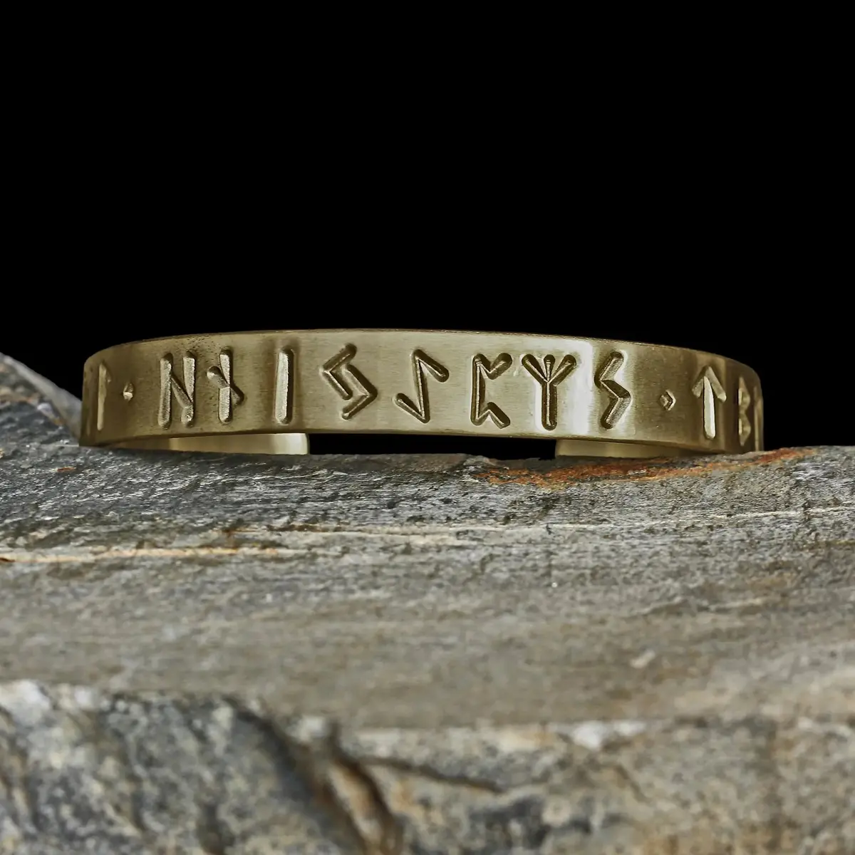 Brass Anglo-Saxon Runic Viking Bracelet - Bramham Moor 1