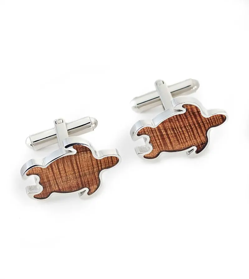 Koa Honu Cuff Links 1