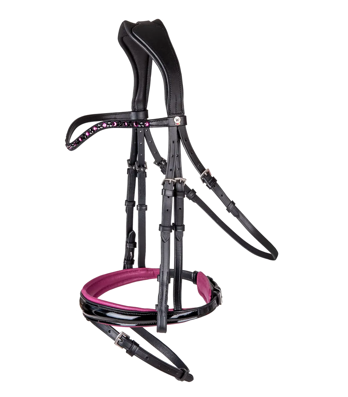 Waldhausen Bridle Xline Black Cranberry - 2 Sizes 1