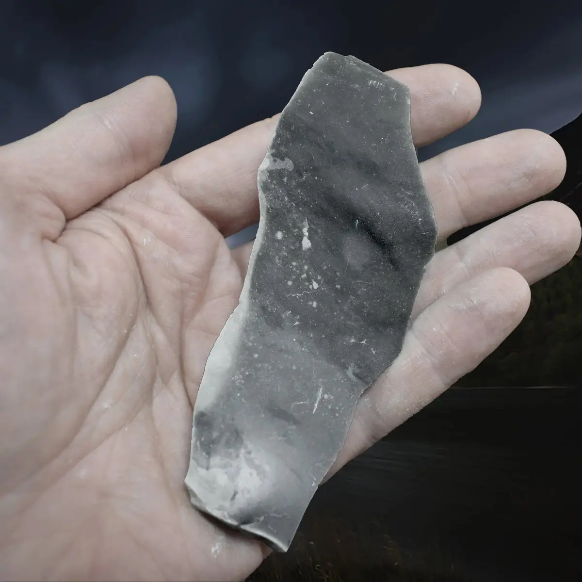 Hand-Knapped Large Flint Stone Flake 1