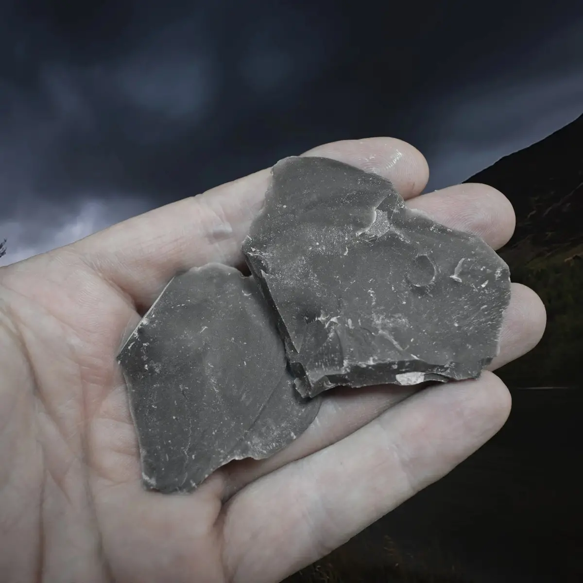 Hand-Knapped Small Flint Stone Flake 2