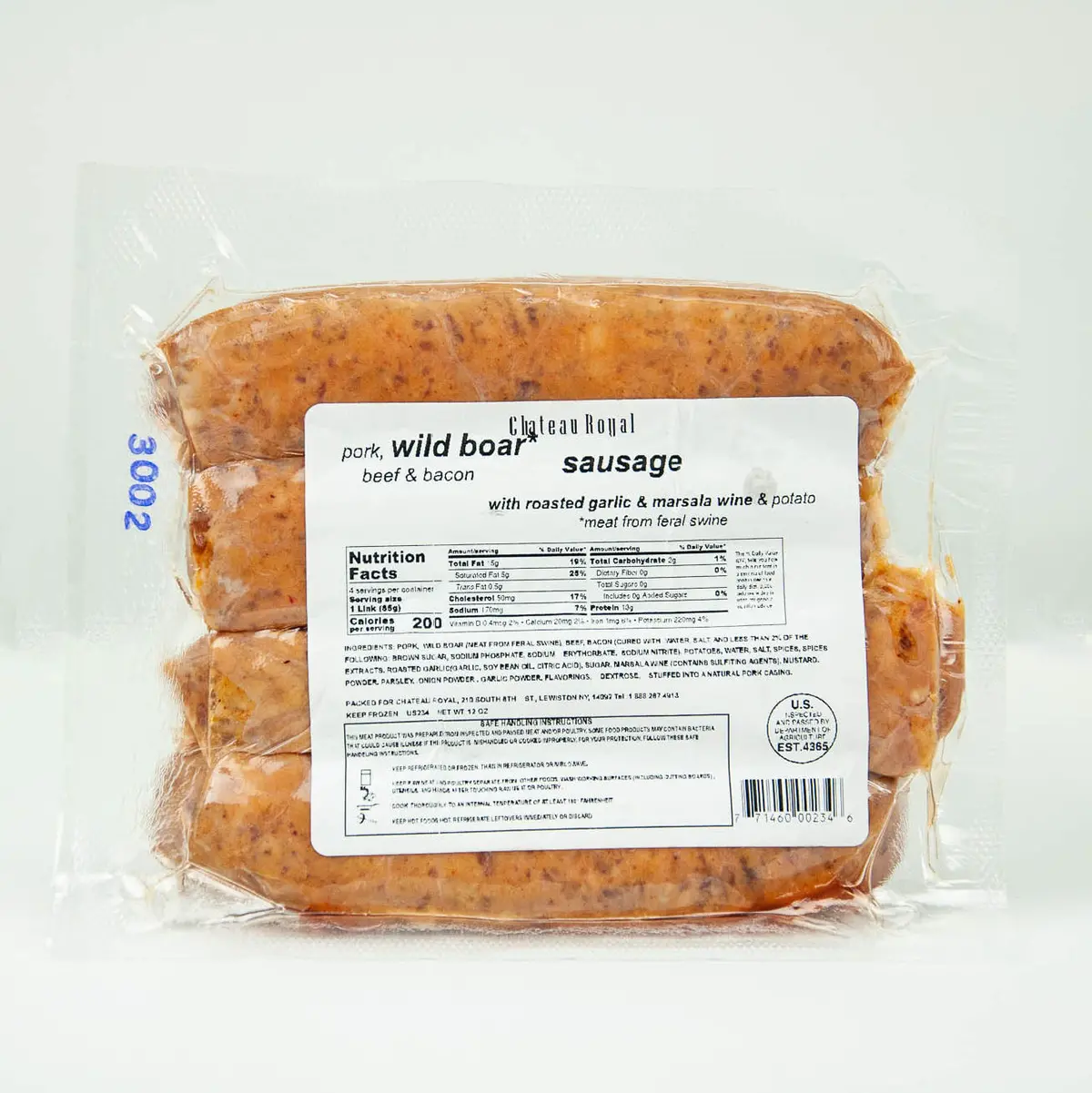 Wild Boar Sausage With Roasted Garlic & Marsala Wine 2