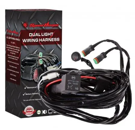 Speeddemon 2 Light Universal Wiring Harness & Switch Kit #H2 1