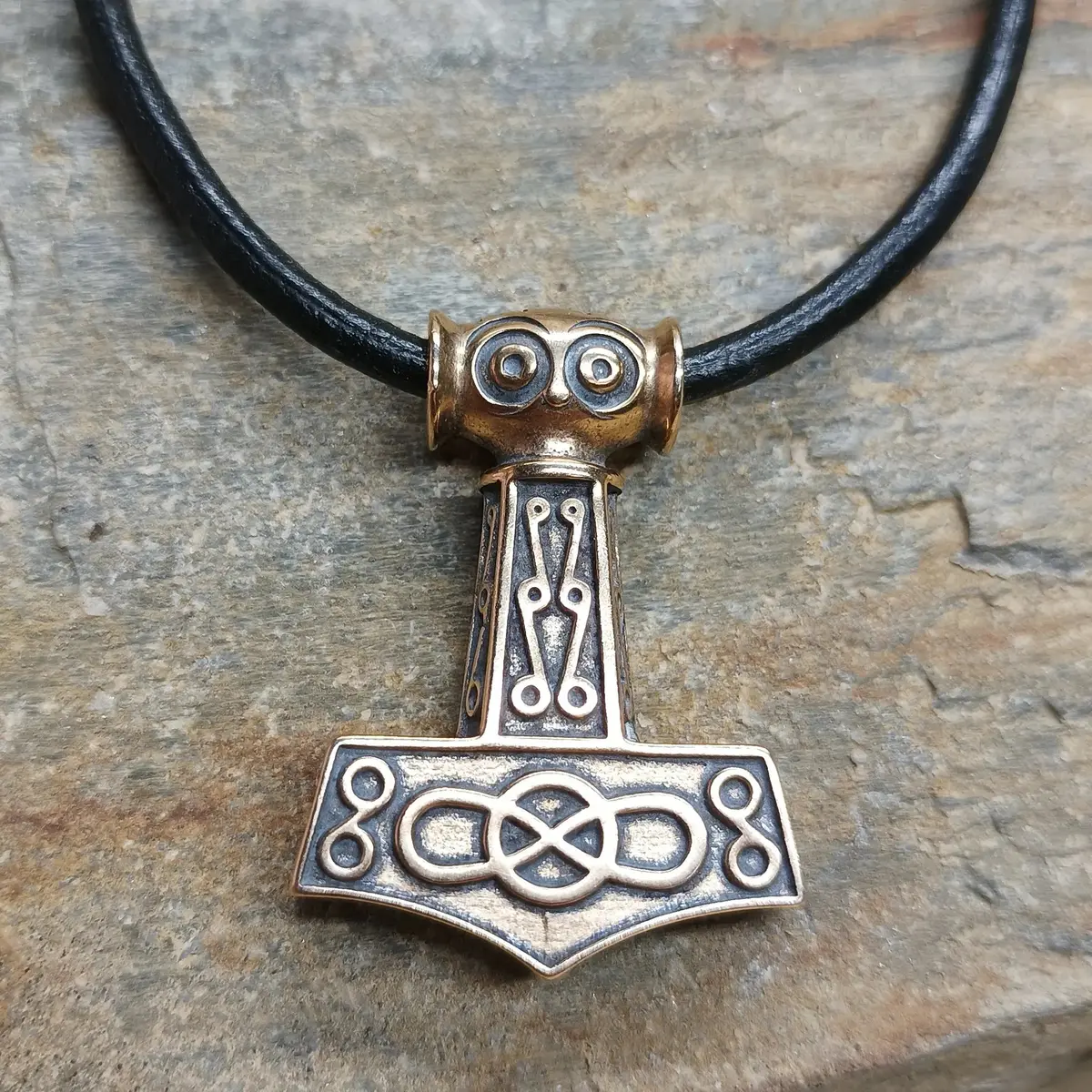 Bronze Odeshög Thors Hammer Pendant 1