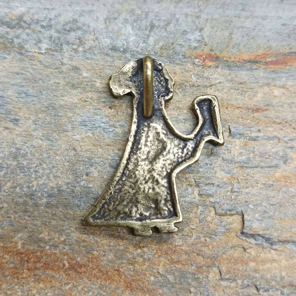 Bronze Valkyrie Viking Pendant Replica 2